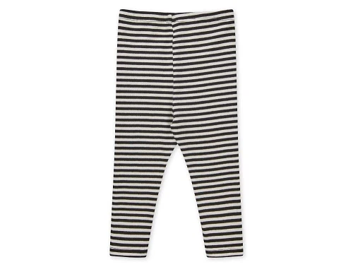 Mads Nørgaard Pumini leggings sort/vanilla ice stribet